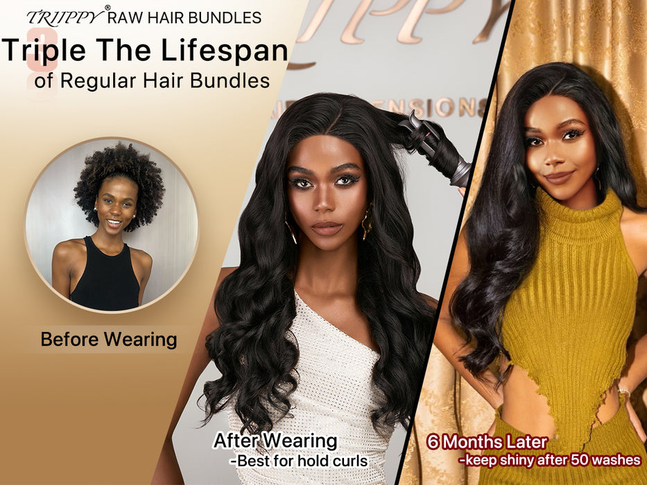 Raw hair bundles body wave