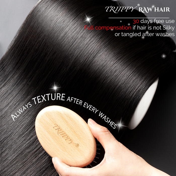 Raw hair single bundle bone straight